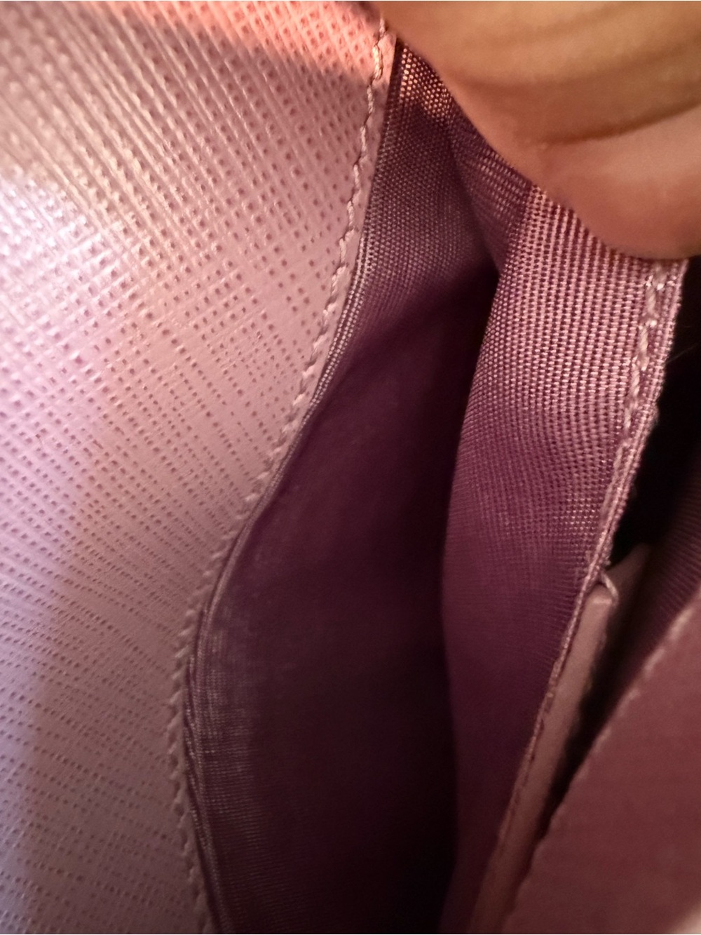 Authentic Salvatore Ferragamo Vara Bow Lilac leather clutch/crossbody - Picture 13 of 16